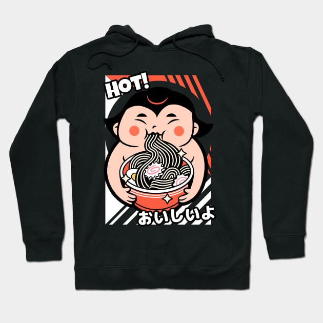 hot ramen Hoodie by tedd